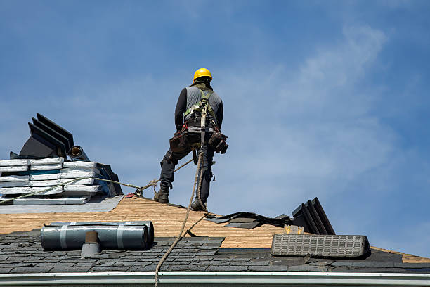 Professional Gutter Installation technician working in Southlake, TX